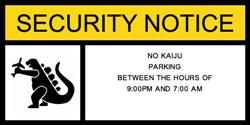 No Kaiju Parking